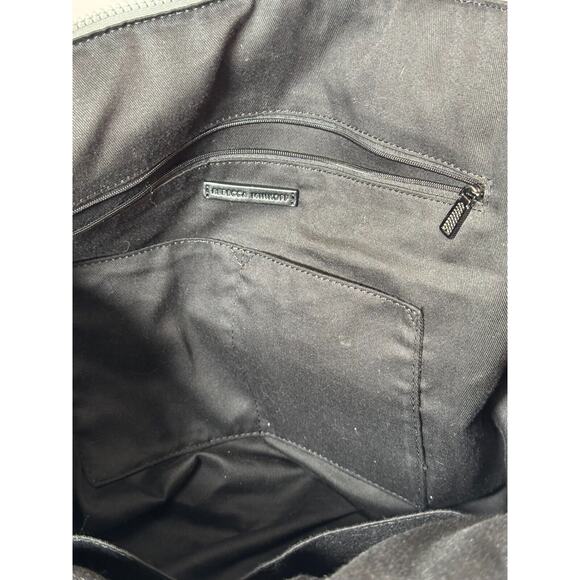 Rebecca Minkoff‎ Gym Weekend Bag Gray Nylon Black Canvas Trim Lightweight - Picture 10 of 10